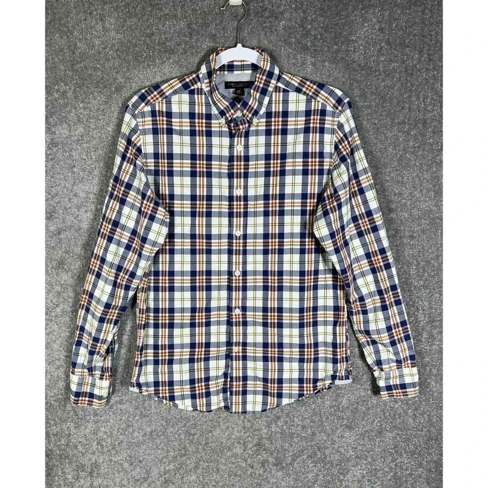 Banana Republic Soft Wash Plaid Button Down Shirt Mens Size Small Long Sleeve
